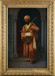Den arabiske garde (olie på lærred)