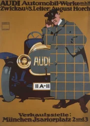 AUDI bilværker m. B. H. Zwickau i. S. Leder: August Horch