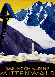 Den højalpine Mittenwald, ca. 1930