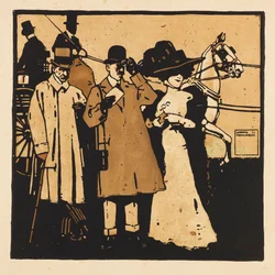 Fra Portfolio Turf. Tolv billeder af hestevæddeløb, 1909.
