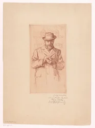 Selvportræt af Ludwig Michaleck