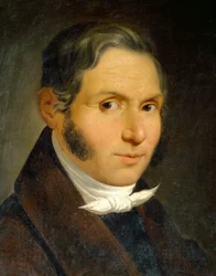 Portræt af Bonifacio Asioli af Luigi Asioli (1817-1877), olie på lærred, 57x46 cm
