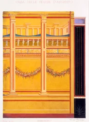 Vægdekorationer fra Sølvbryllupets Hus, Pompeji, 1897