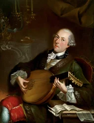 Portræt af komponisten Filippo Della Casa 17371810