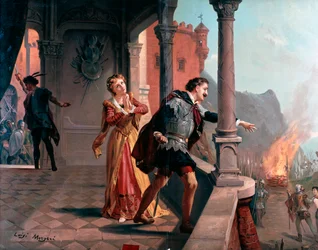 Illustration til Manrico aria, Di quel pira Act III, i Il Trovatore, opera af Giuseppe Verdi