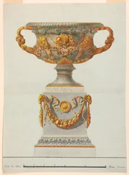 Tegning, Urne, ca. 1800