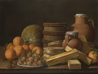 Stilleben med appelsiner og valnødder. 1772