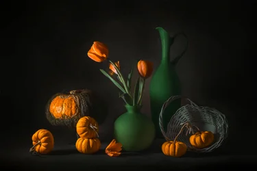Orangegrøn efterårshøst