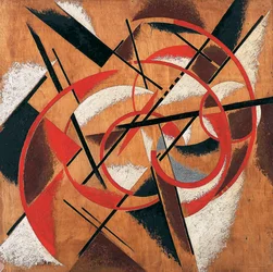 Space Force Construction - Peinture de Lyubov Sergeevna Popova (1889-1924)