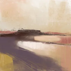 Jordnært, abstrakt landskab