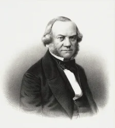 Portræt af direktøren for de kejserlige teatre Alexander Mikhaylovich Gedeonov, 1858.