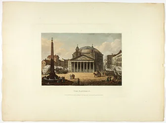 Pantheon, planche seksogtyve fra Roms ruiner