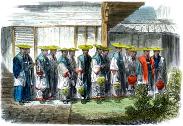 Nattevagten i Jeddo Edo, Japan, 1864.