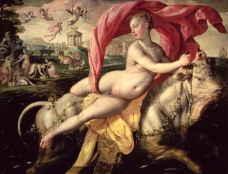 The Rape of Europa, ca. 1590 (olie på egetræspanel)