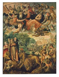 Sankt Antonios fristelse (olie på panel)