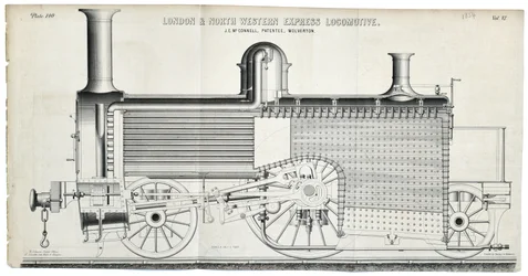 London og North Western Express Lokomotivplade 138