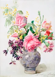 Vase of Roses, c1865-1928dani