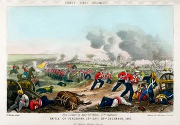 Trediveførste regiment, Slaget ved Ferozeshah, 2. dag, 22. december 1845