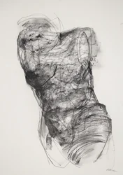 Torso 2, 2022 (kul på papir)