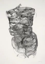 Torso 4, 2022 (kul på papir)