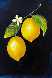 Farvestrålende citroner