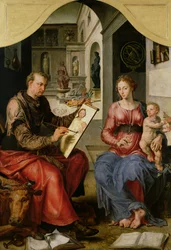 Sankt Lukas maler jomfruen, ca. 1545