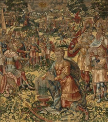 Historien om Gideon, slutningen af det 16. århundrede (silke og uld)