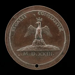 Kronørn på en høj midt i vandet [omvendt], 1523.