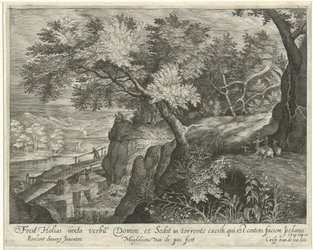 Elias hviler på en klippe langs Kerit-bækken Landskaber med scener fra Elias historie (serietitel)