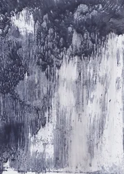 Indigo – flydende abstrakt