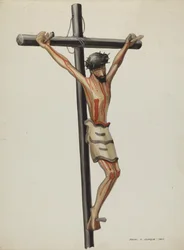 Bulto, krucifiks, ca. 1937