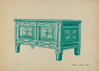 Bryst til beklædning eller tæpper, ca. 1937.