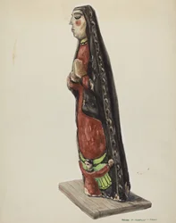 Vor Frue af Guadalupe Bulto, ca. 1938.