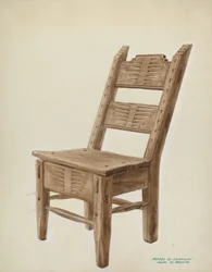 træstol, ca. 1939.