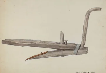 Træplov, ca. 1937.