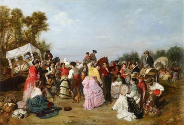 Ved pilgrimsfærden i Torrijos, 1883, 69x99, Carmen Thyssen-museet, Málaga