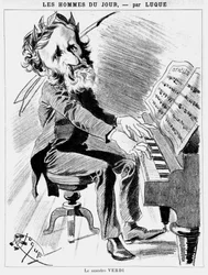 Tegneserie af Verdi - af Luque