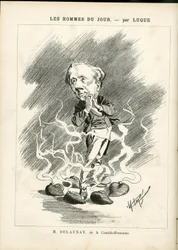 Illustration af Manuel Luque (1854-1919) til forsiden af La Caricature (1880)