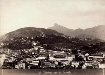 Udsigt over Santa Teresa i Brasilien, ca. 1880-90 (s/h-billede)