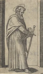 Saint Paul, sværd i højre hånd, fra serien 