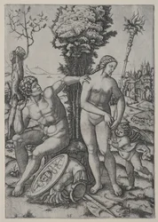 Venus, Mars og Amor, 1508.