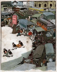 Trafik på Place de l
