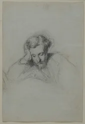 Portræt af digteren Heinrich Heine 1797-1856, 1853