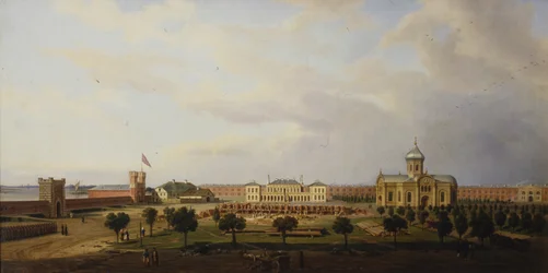 Indvendigt billede af Ivangorod-fæstningen, 1846