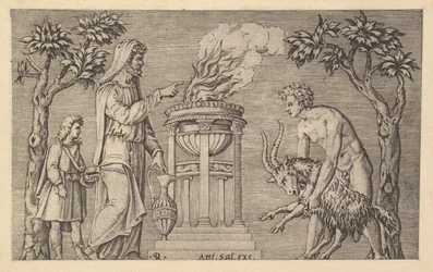 The Mirror of Roman Magnificence: The Sacrifice of a Ram, 1500-tallet.