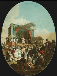 En italiensk komedie i Verona, 1772.