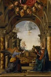 Bebudelse af Marco Palmezzano (1457-1539)