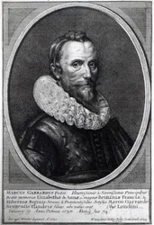 Selvportræt, graveret af Wenceslaus Hollar, 1644