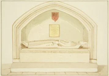 Monument af Robert, jarl af Gloucester, i South Aisle of St James