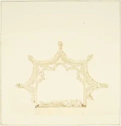 Tomb of Maurice, 7th Earl of Berkeley, i Bristol Cathedral (blyant og akvarel på papir)